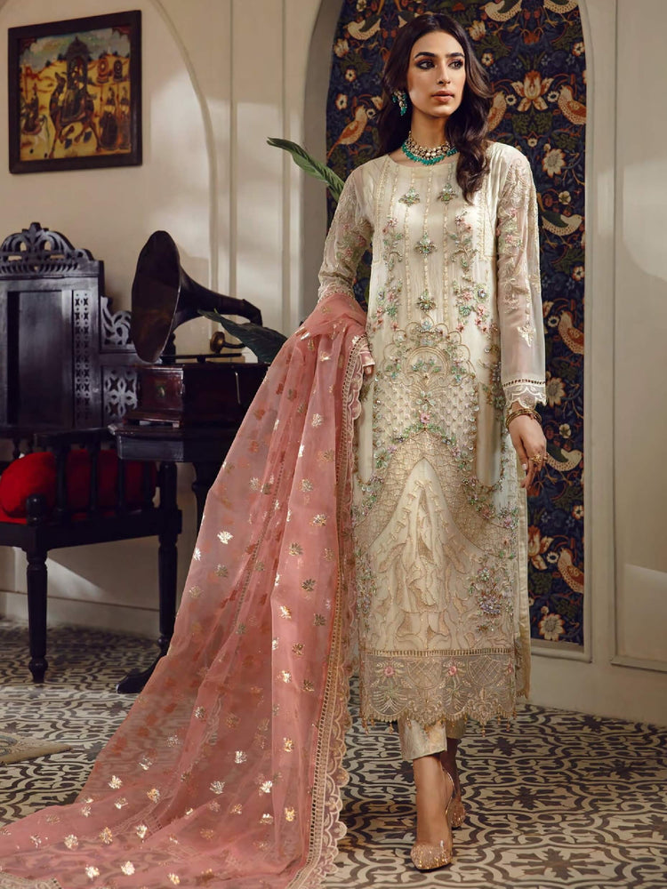 Emaan Adeel Luxury Formal Chiffon 3 pc - 09576