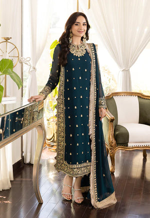 Asim Jofa Maahru, Noorie & Meerub Chiffon 3 pc - 09035