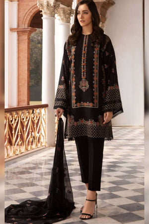 Bareeze Embroidered Dhanak 3 pc - 09419