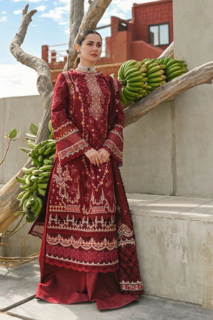 Qalamkar Sahil Luxury MIRHA Lawn 3 pc - 08833