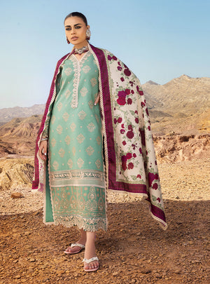 Zainab Chottani Chikankari ZARRA’TUNN Lawn 3 pc - 08690