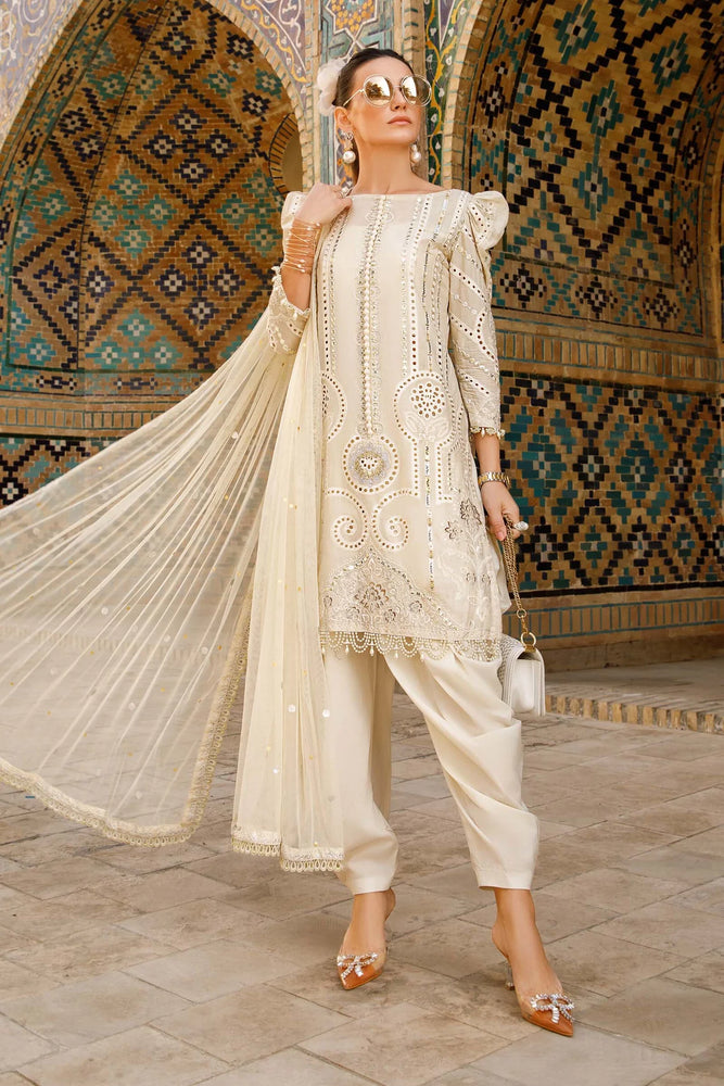 MariaB Chikankari Lawn 3 pc - 08939