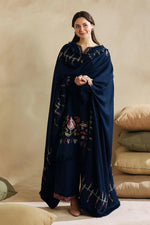 Zara Shahjahan Embroidered Dhanak 3 pc - 09819