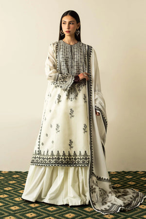 Zara Shahjahan Embroidered Lawn 3 pc - 08962