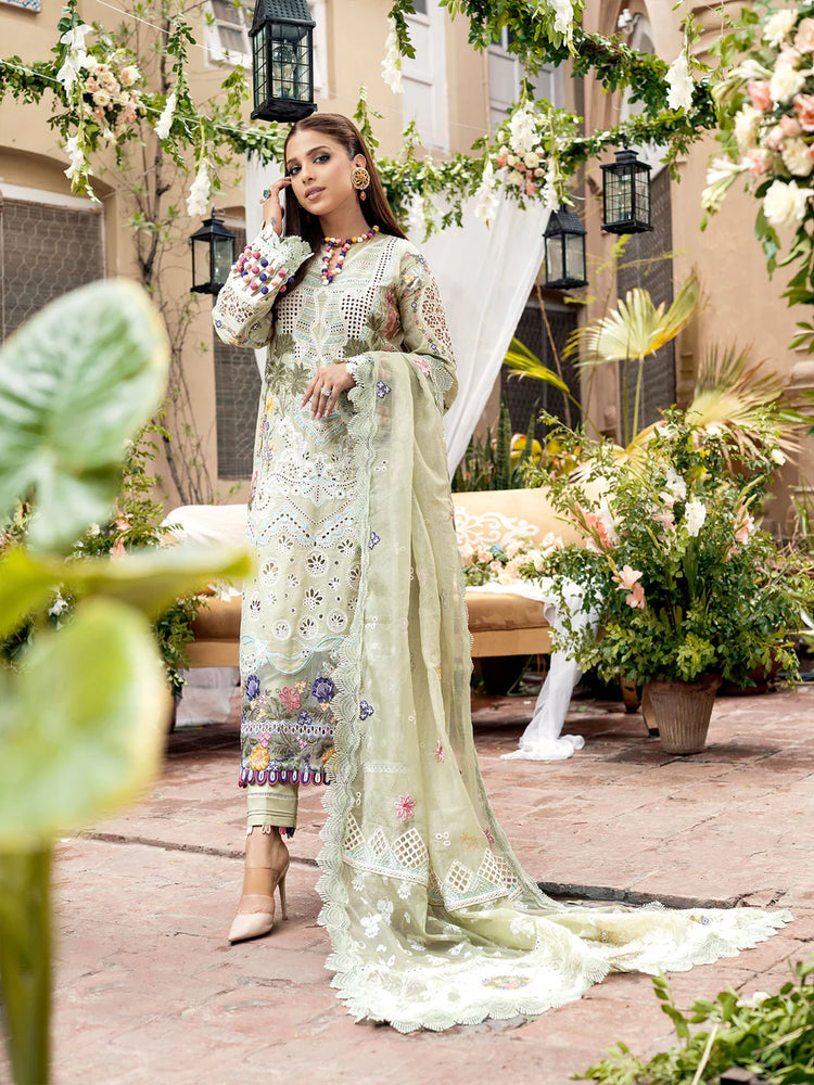 Maryam Hussain Luxury TUSCAN SUNSET Organza 3 pc - 09227
