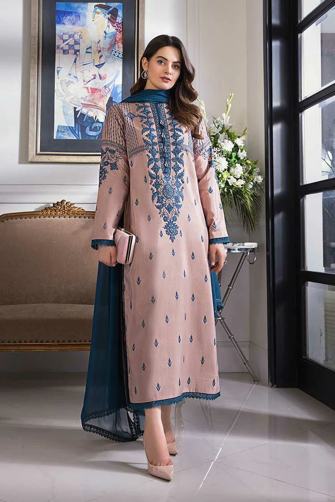 Asim Jofa Embroidered Lawn 3 pc - 08893