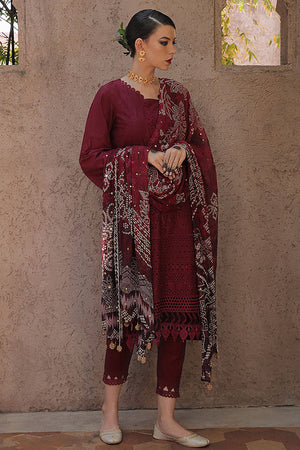 Nureh Embroidered Chikankari Lawn 3 pc - 09135