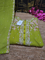 Agha Noor TRENDY GREEN - 2 PC Chiffon Stitched Dress - 10430