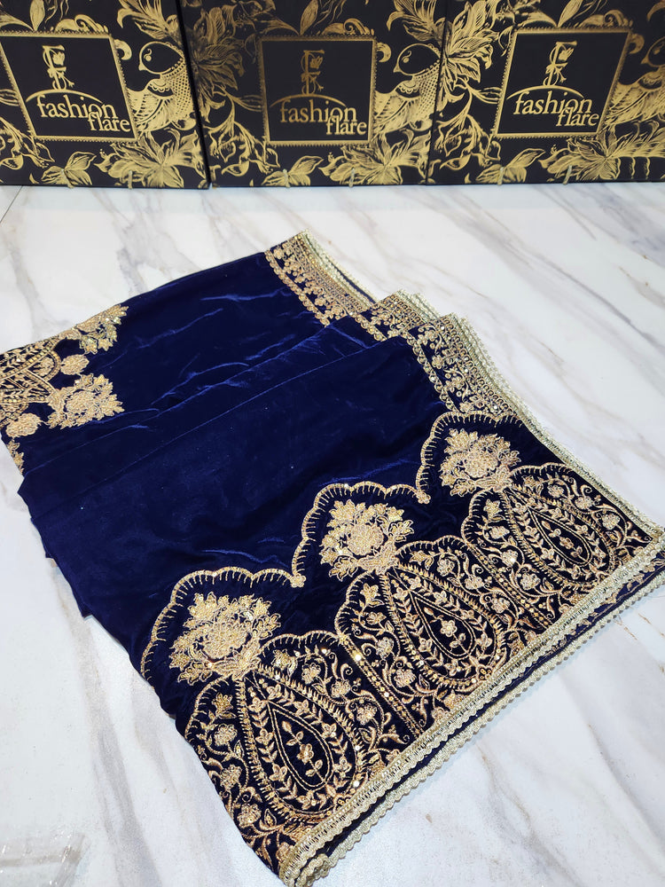 zainab Chottani Micro 9000 Velvet Shawls - 20681