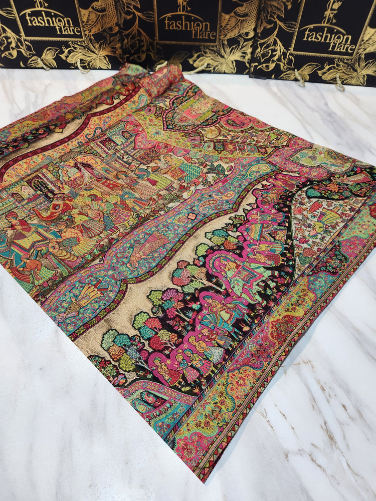 Shahjahan Kani Pure Pashmina Shawl with BOX - 20767