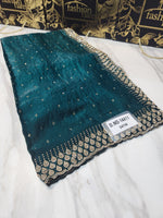 Original Indian Sheesha Velvet Satin with Zircon Stone - 20950