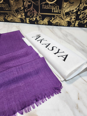 Original Factory Leftover Akasya Cashmere Ring Wool Stole - 0179