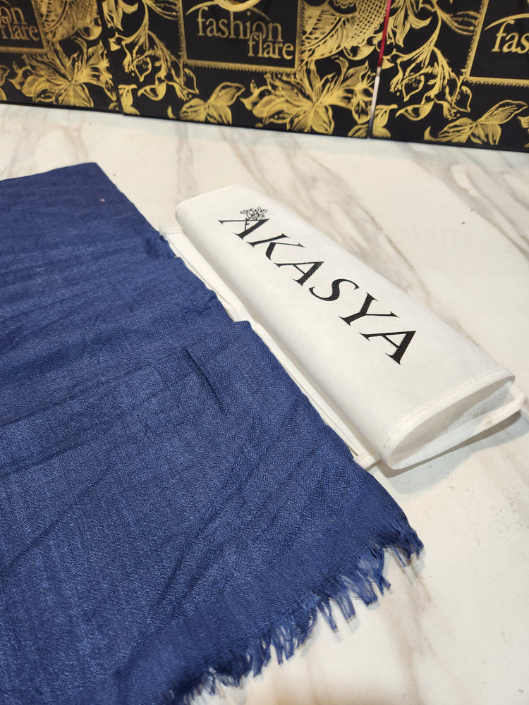 Original Factory Leftover Akasya Cashmere Ring Wool Stole - 0177