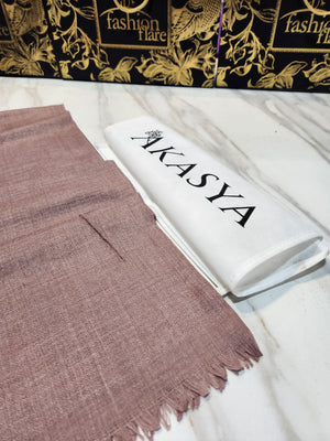 Original Factory Leftover Akasya Cashmere Ring Wool Stole - 0176