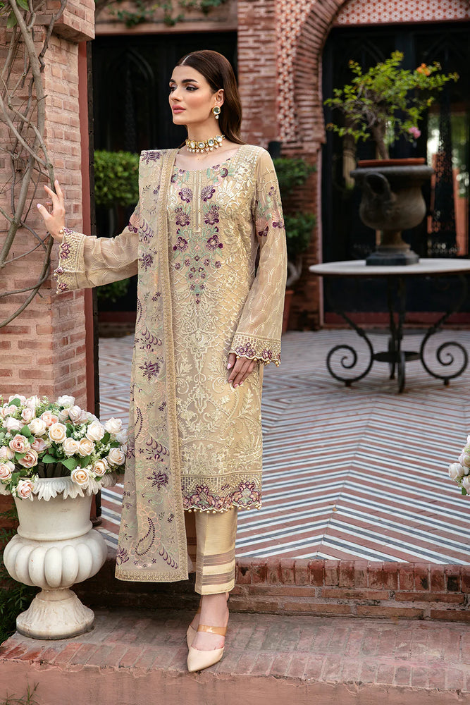 Original Ramsha Dastan Collection Chiffon 3 pc - 09451