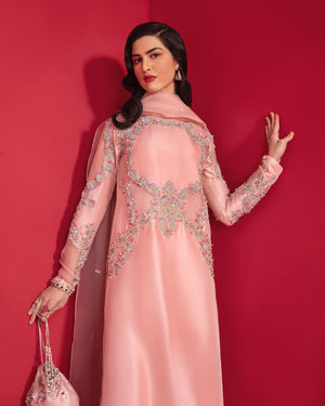 Kanwal Malik CLAIRE Hand Embellished 3 Piece Raw Silk Dress - 0234