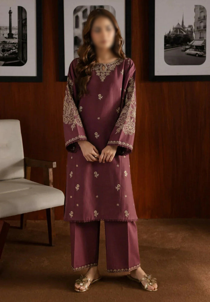 Noorey Embrodiered 2 Piece Dhanak Dress - J0462