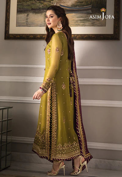 Asim Jofa ZARI SITARA Embroidered Chiffon 3 pc - 2023