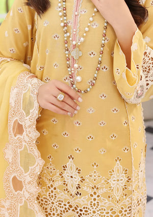 Elaf Festive Chikankari DAFFODIL Lawn 3 pc - 08813