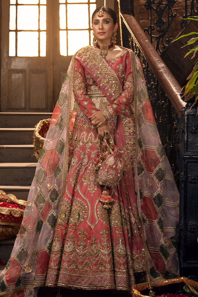 Mohsin Naveed Ranjha Wedding Couture For Bride SABAA Raw Silk - 09530