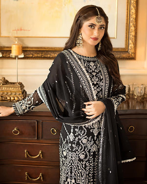 Asim Jofa Jhilmil Collection Chiffon 3 pc - 09454