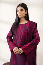 MariaB Luxury Pret Purple Cotton 3 pc - 09719