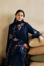 Zara Shahjahan Embroidered Dhanak 3 pc - 09819