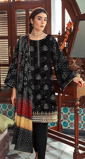 Cross Stitch Winter Collection Dhanak 3 pc - 09248