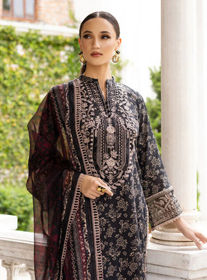 Zainab Chottani Tahara ONYX AURA Cambric 3 pc - 09368