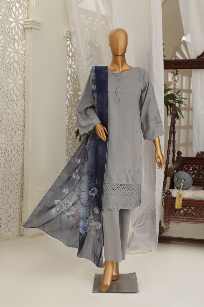 Fatima Noor Embroidered Chikankari Cotton 3 pc - 09330