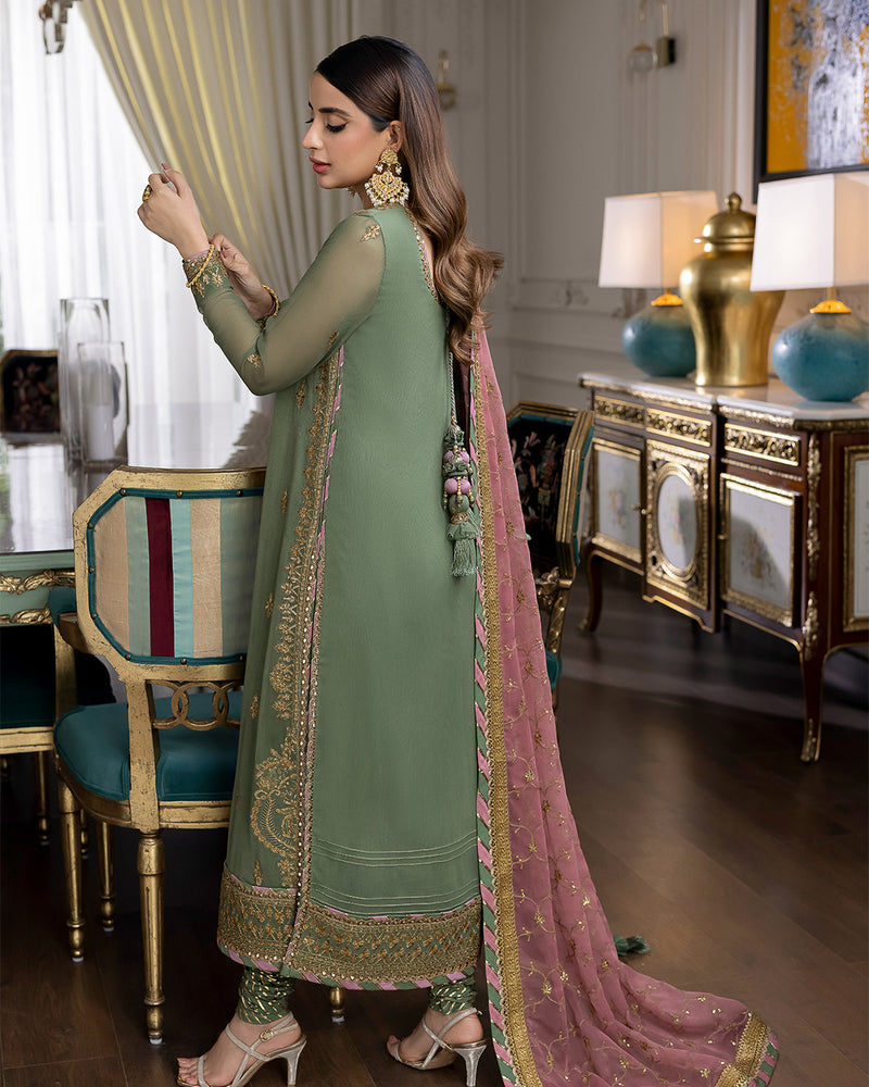 Asim Jofa Jhilmil Collection Chiffon 3 pc - 09436