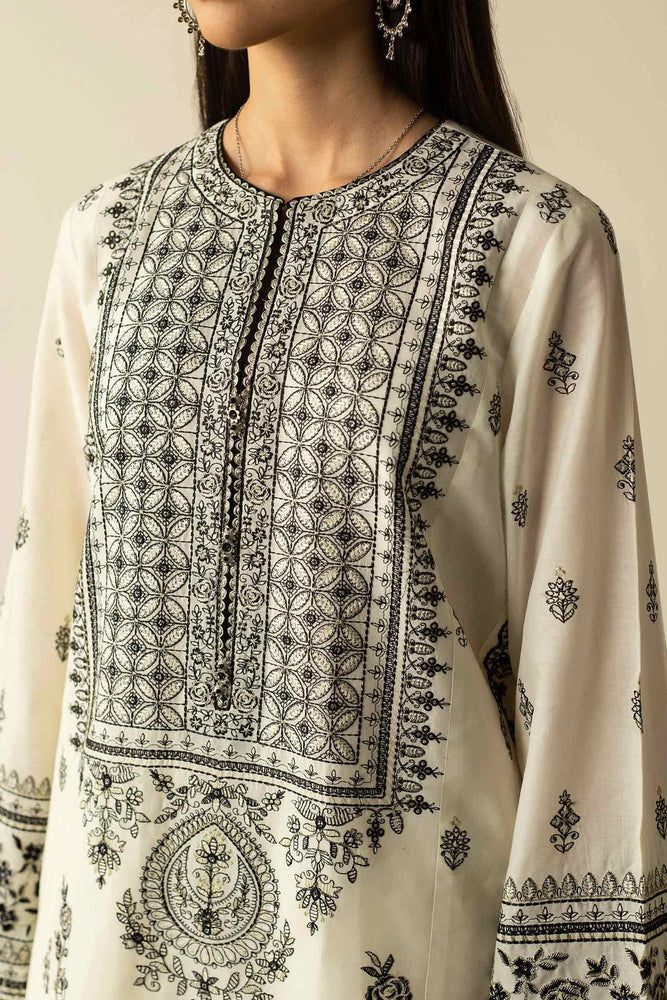 Zara Shahjahan Embroidered Lawn 3 pc - 08962