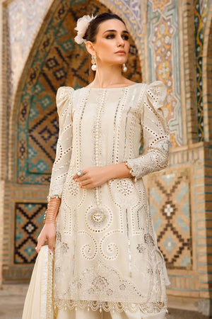 MariaB Chikankari Lawn 3 pc - 08939