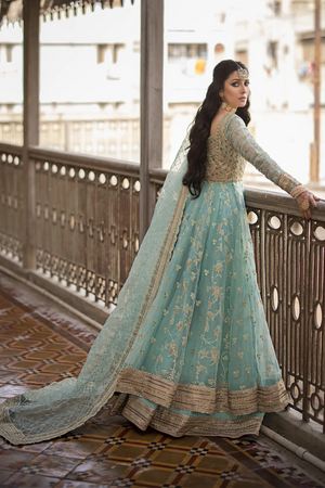 Erum Khan Jahan SHAHBANO Organza Maxi - 09816