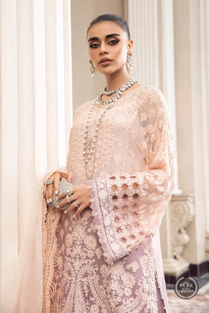 MariaB LILAC Embroidered Chiffon 3 pc - 09736