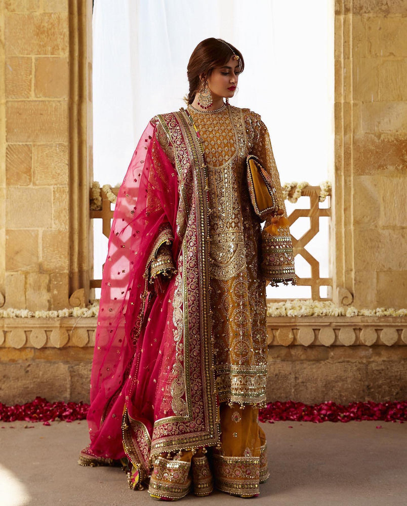 Mohsin Naveed Ranjha Sagar Kinare KESARI Organza Maxi - 20676