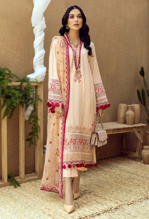 Adan's Libas ZAIRE - 3 PC Chikankari Lawn Dress - 10133