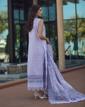 Kanwal Malik LAVENDER - 3 PC Lawn Dress - 10348