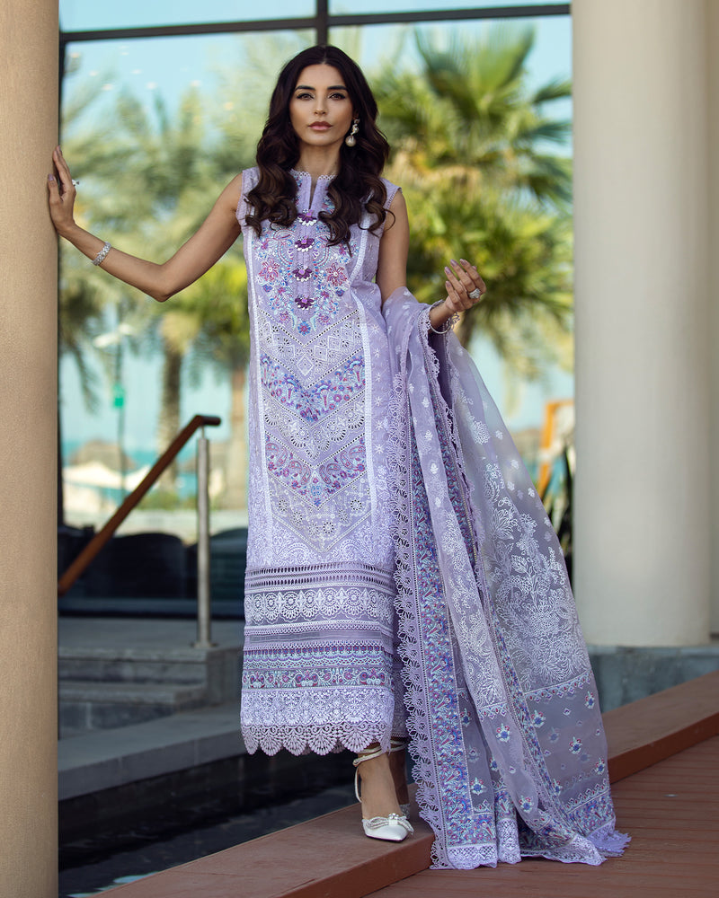 Kanwal Malik LAVENDER - 3 PC Lawn Dress - 10348