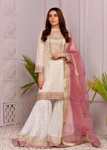 Designer Embroidered Chiffon 3pc - 09920