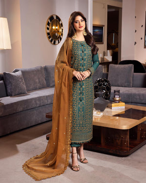 Asim Jofa RANG-E-NOOR 3 piece luxury lawn - 10783