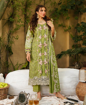 Elaf AABROO - 3 PC Lawn Dress - 10204