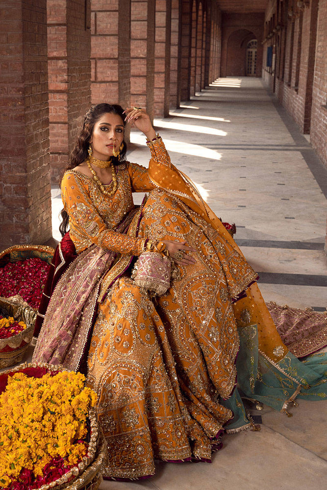 
            
                Load image into Gallery viewer, Mohsin Naveed Ranjha Bridal Collection GUL-E-MARYAM Raw Silk Maxi - 09168
            
        