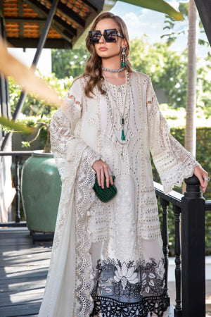MariaB Embroidered Cotton 3 pc - 09521