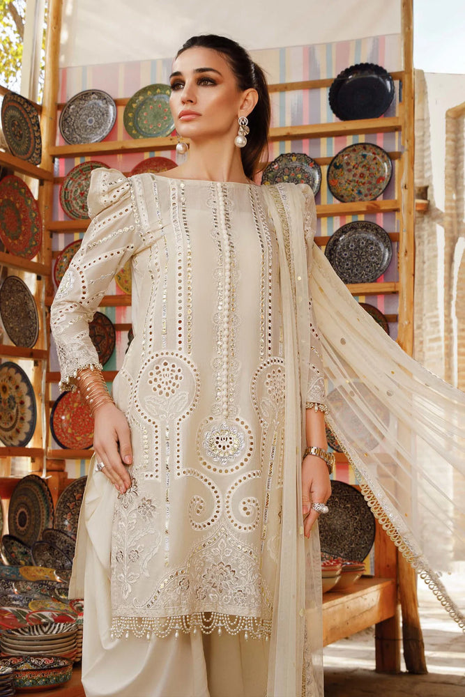 MariaB Chikankari Lawn 3 pc - 08939