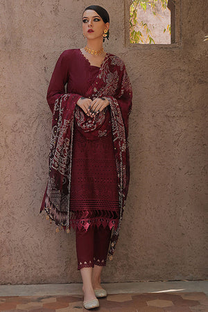 Nureh Embroidered Chikankari Lawn 3 pc - 09135