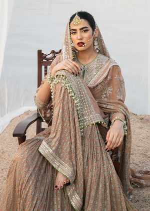 Hussain Rehar Paar AABROO Chiffon 3 pc - 09446