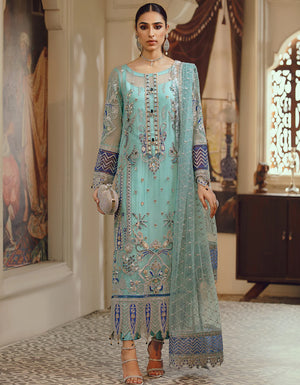 Emaan Adeel Embroidered Chiffon 3 pc - 08879