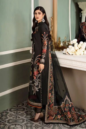 MariaB Sateen Black Lawn 3 pc - 08802