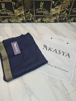 Original Factory Leftover AKASYA Pashmina Zari Shawl - 10605